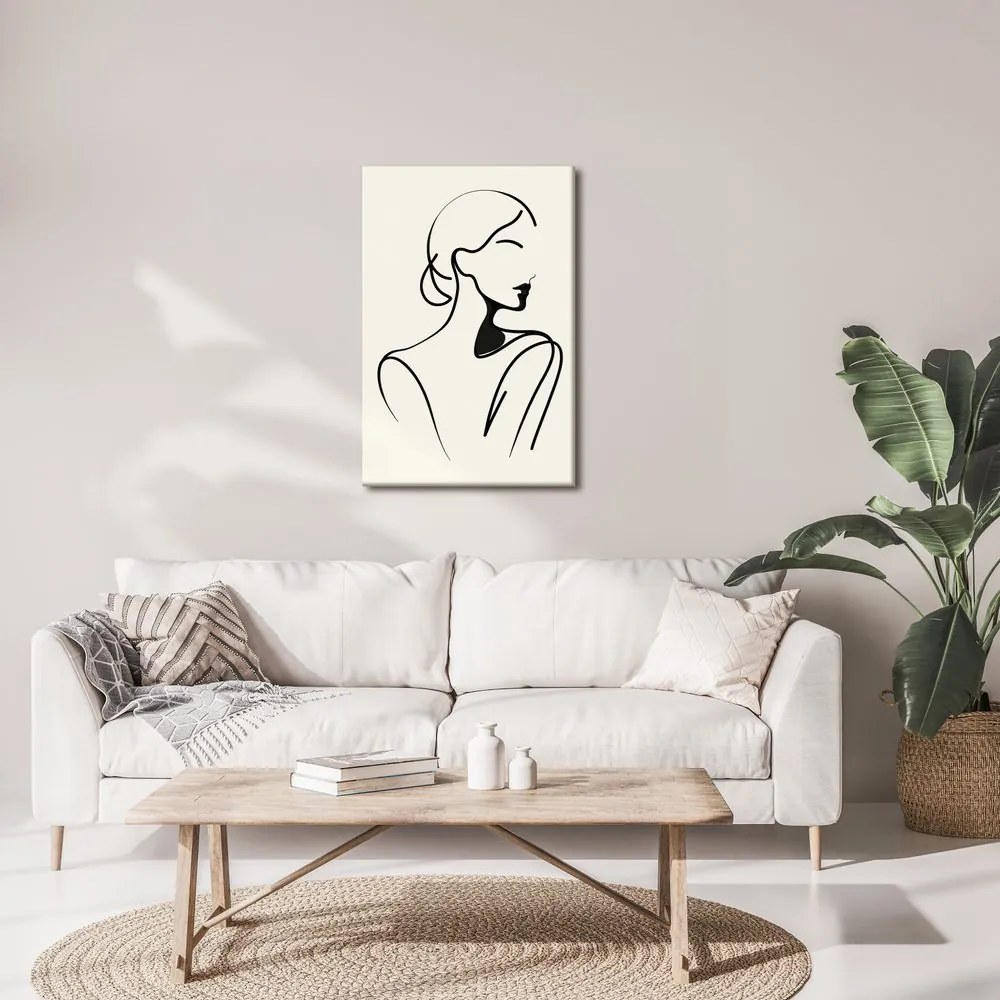 Kép nő minimalista vonalakban