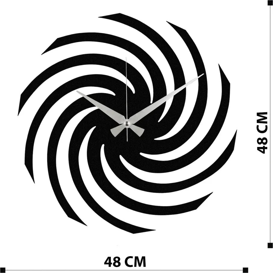 Enzoclock fém falióra, 48×48 cm – S023