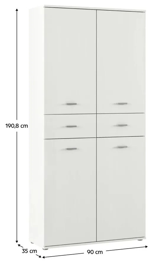 Cipőtároló (cipősszekrény) Variacion (fehér) . 1116558