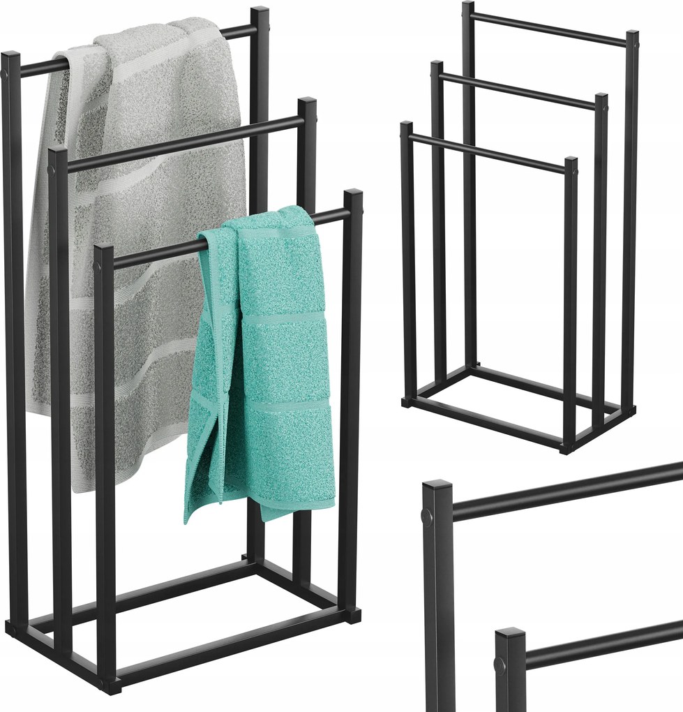 Fürdőszobai törölközőtartó állvány Mark Adler álló padló loft