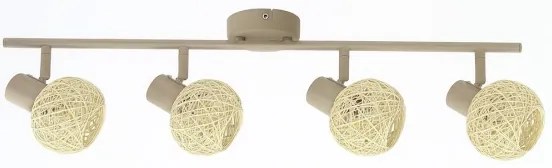 DEX spotlámpa 4xE14/10W/230V bézs/krém