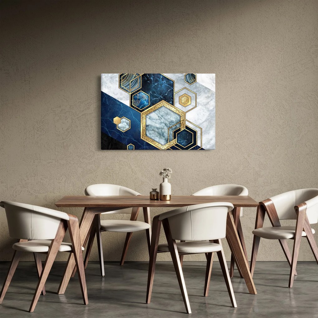 Kép - Márvány hatszögek (90x60 cm)