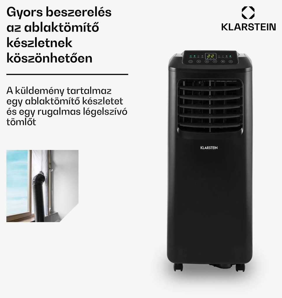 Pure Blizzard Smart 9k, mobil klíma, 9000 BTU / 2,6 kW, A energiahatékonysági osztály, távirányító