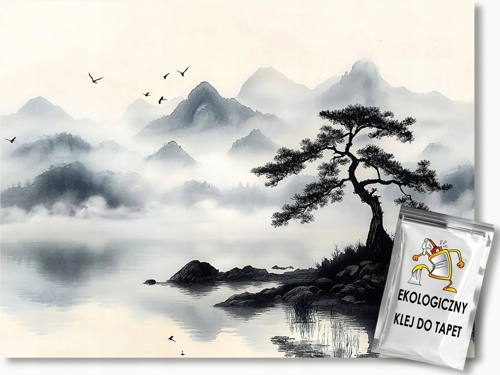 Fotótapéta Flizelina Tájkép Kelet Kína Japán Hegyek Fa 300x210 ragasztó