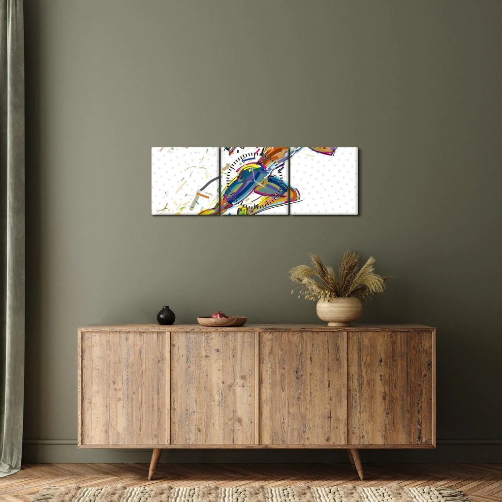 Kép - Futó (órával) (90x30 cm)