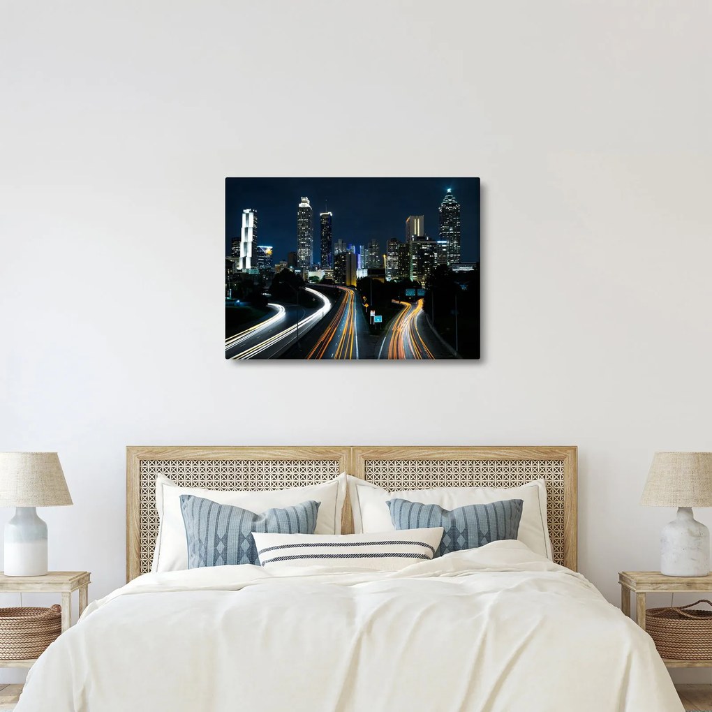Éjszakai metropolisz képe (70x50 cm)