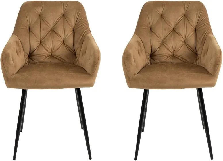 AVENBERG LOREN Étkezőszék szett - 2 db, bézs