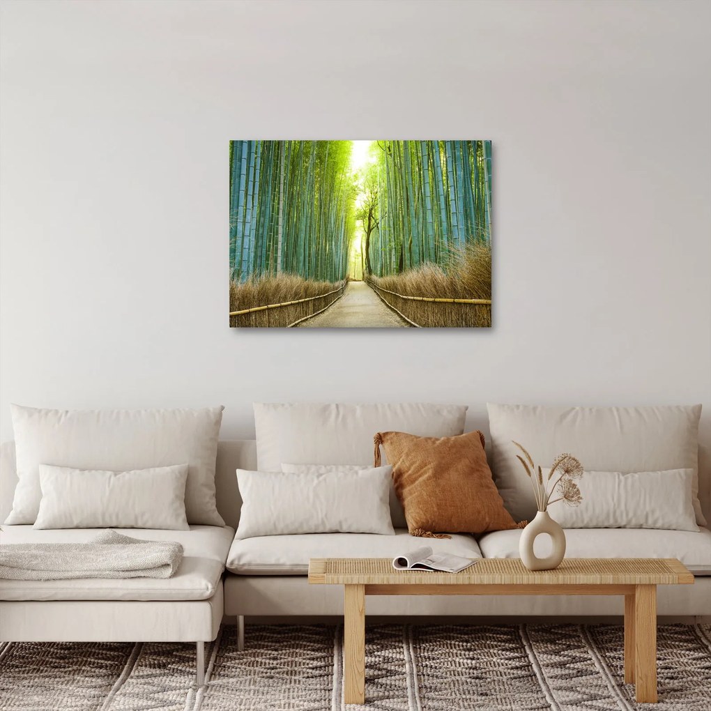 Kép - Sikátor bambuszal (70x50 cm)