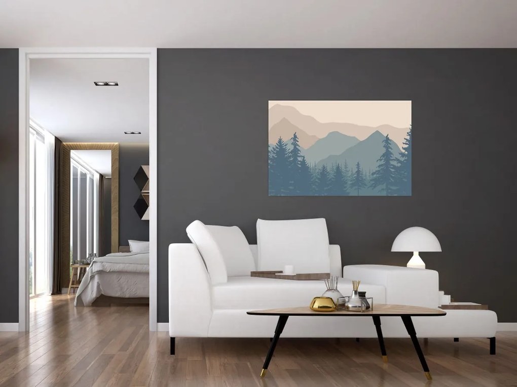 Kép - Türkiz hegység N⁰2 (90x60 cm)