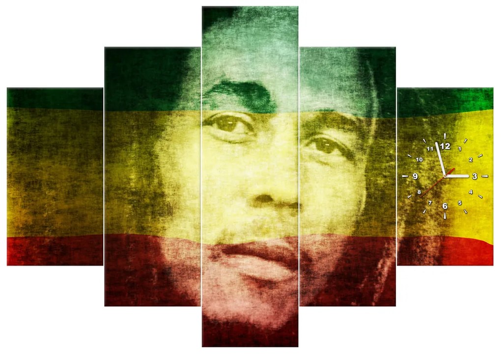 Gario Órás falikép Legendás Bob Marley - 5 részes Méret: 150 x 105 cm