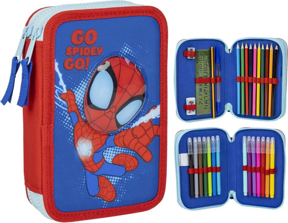 Pókember Spidey Go tolltartó töltött 2 emeletes