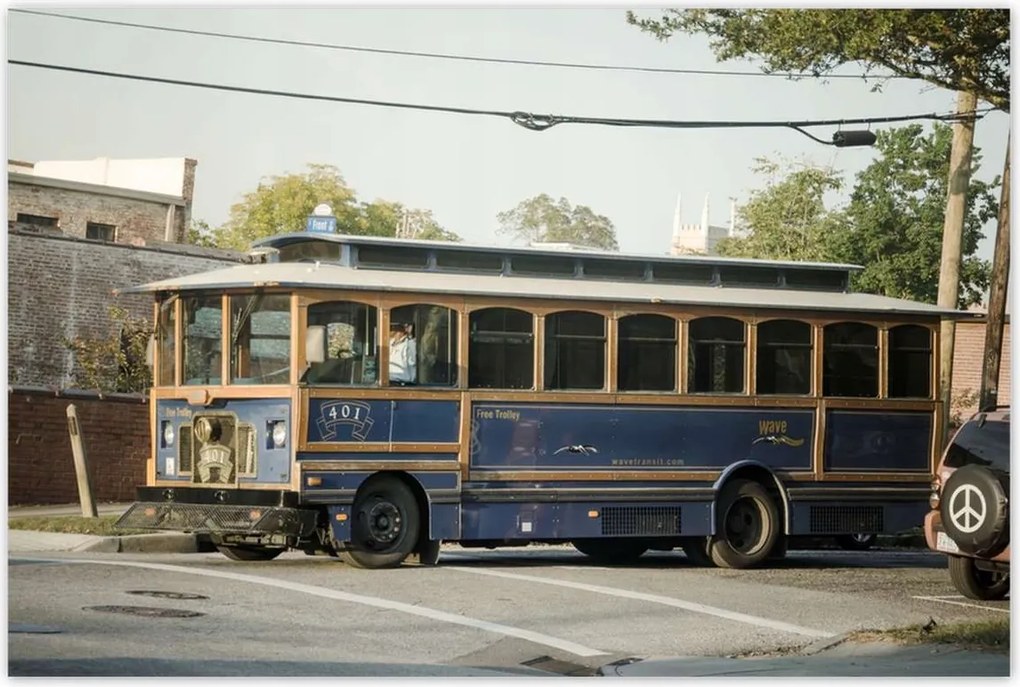 Poszterek 120x80 Antik Trolleybus