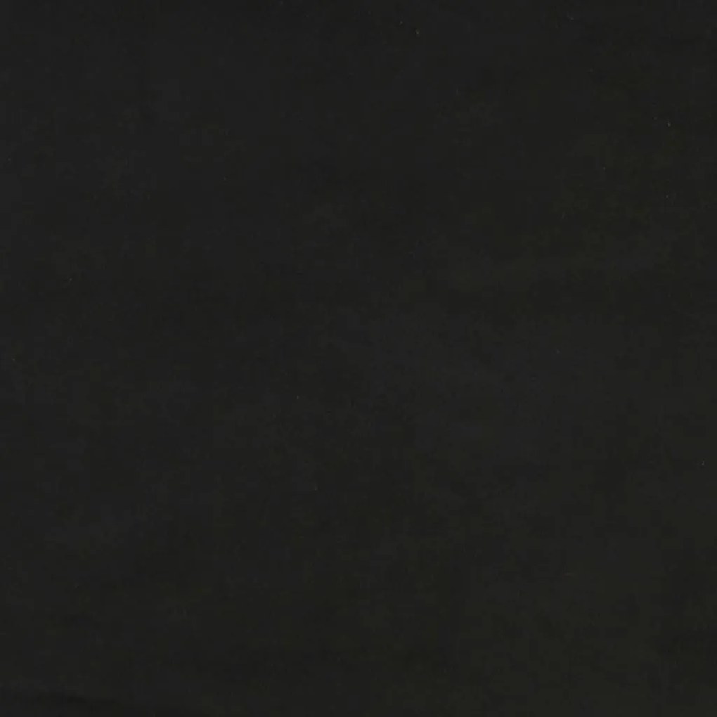 fekete bársony fejtámla 180x5x118/128 cm