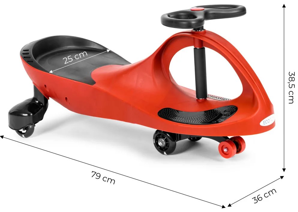 Bobo Car jármű LED kerekek piros