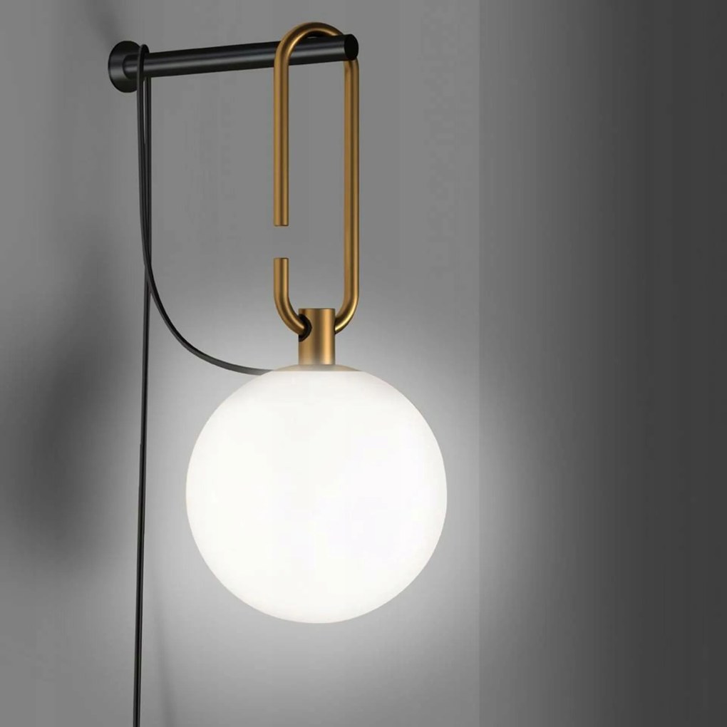 Artemide nh fali lámpa 1277010A, Neri&amp;Hu design, E14, IP20, sárgaréz/üveg