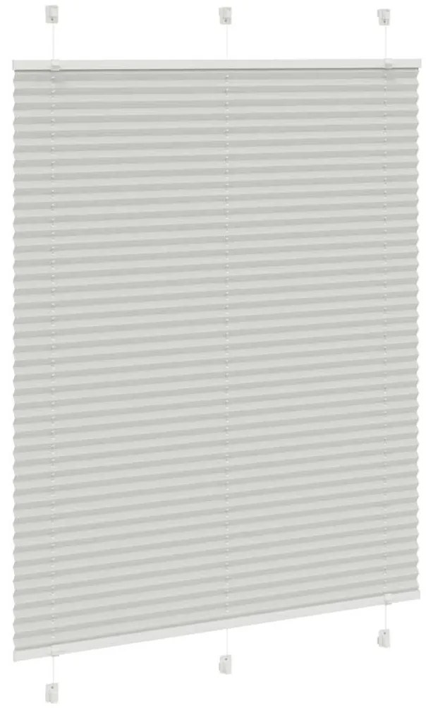 pliszírozott redőny világosszürke 105x100 cm szövetszélesség