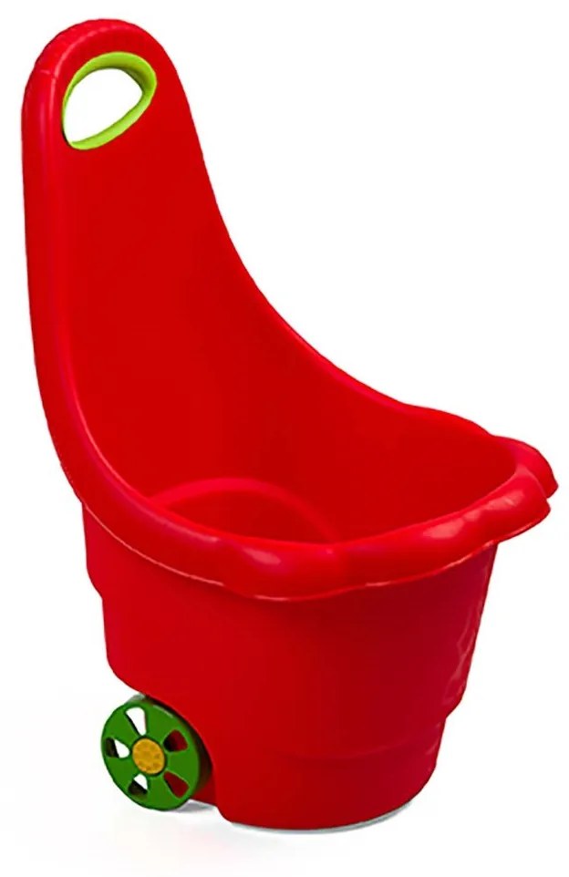 Gyerek többfunkciós húzós kocsi BAYO százszorszép 60 cm piros