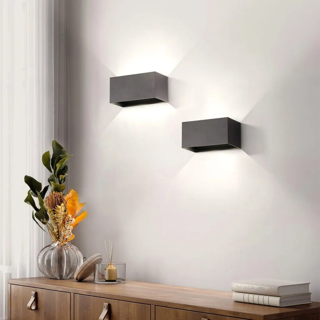 FISCHER&HONSEL 30516 WALLO Modern Kültéri Fali Lámpa Bézs, Fekete, Szürke LED IP44