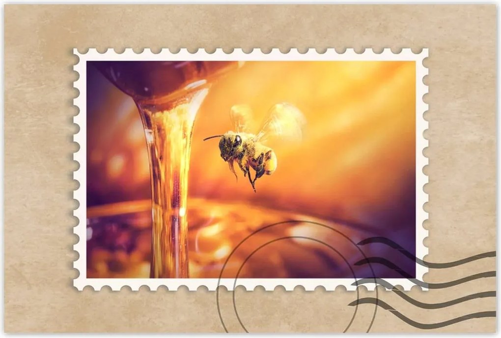 Poszterek 60x40 Csöpögő méz befőttes üvegből