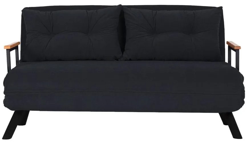 2 személyes kanapéágy Homoko 2-Seater - Fekete