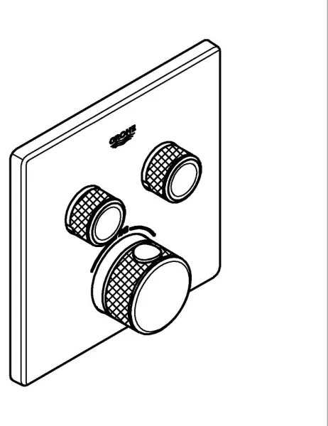 GROHE 29124A00 - termosztátos csaptelep GROHTHERM SMARTCONTROL grafit