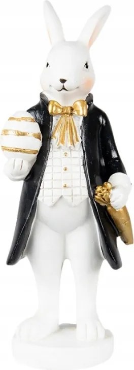 Húsvéti dekoráció tojást tartó nyuszi 7x6x20 cm