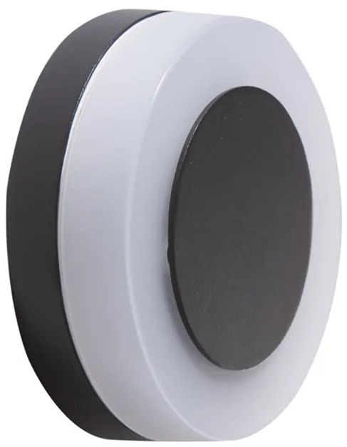 AZZARDO 4460 ENOK ROUND Modern Kültéri Fali Lámpa Szürke LED IP65