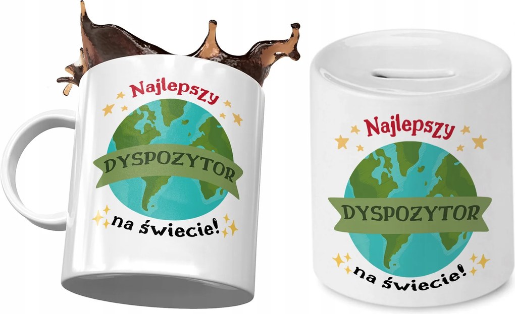 Diszpécser szett Bögre Ajándék persely fényképes nyomtatással