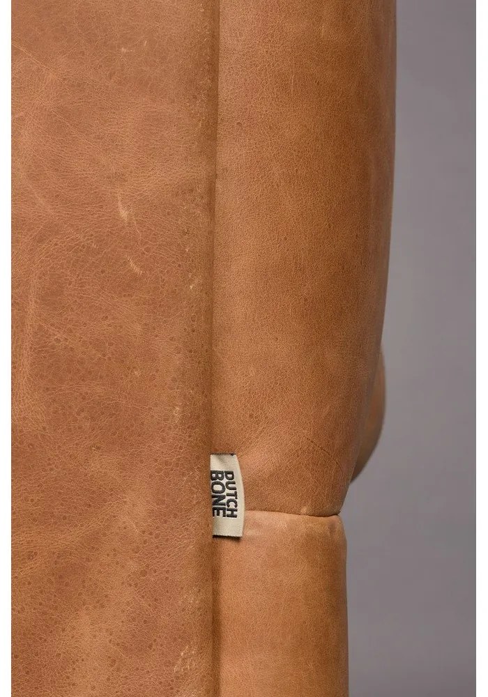 Konyakbarna bőr kanapé 214 cm Douglas – Dutchbone