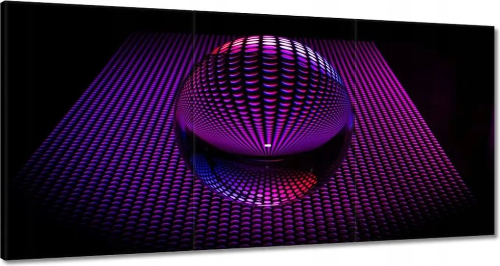 Vászonkép 180x90 Lila gömb