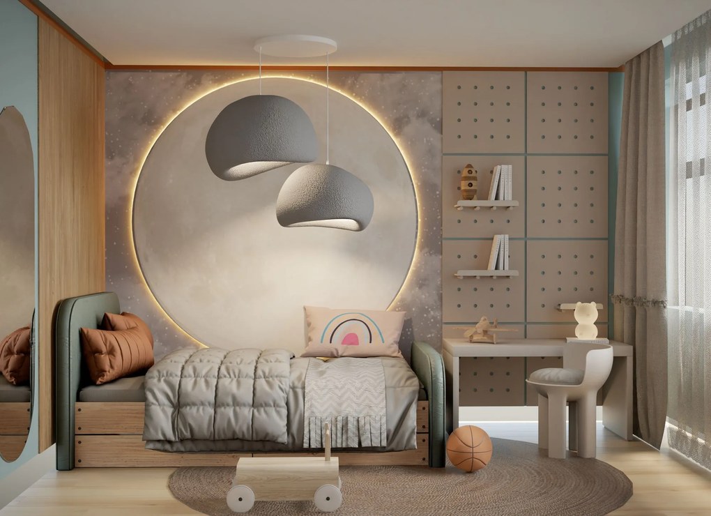 Függőlámpa - Wabi Sabi Chalkforms - Betonszürke
