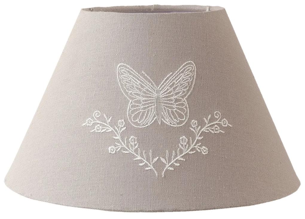 Textil lámpabúra hímzett pillangós - Clayre-Eef