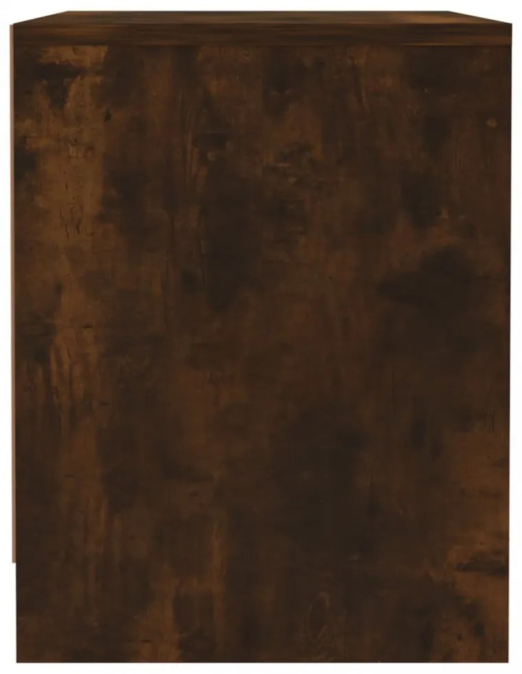 2 db füstös tölgy színű szerelt fa éjjeliszekrény 45x34x44,5 cm