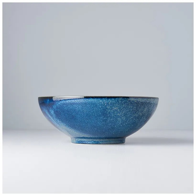 Indigo kék kerámia tál, ø 21 cm - MIJ