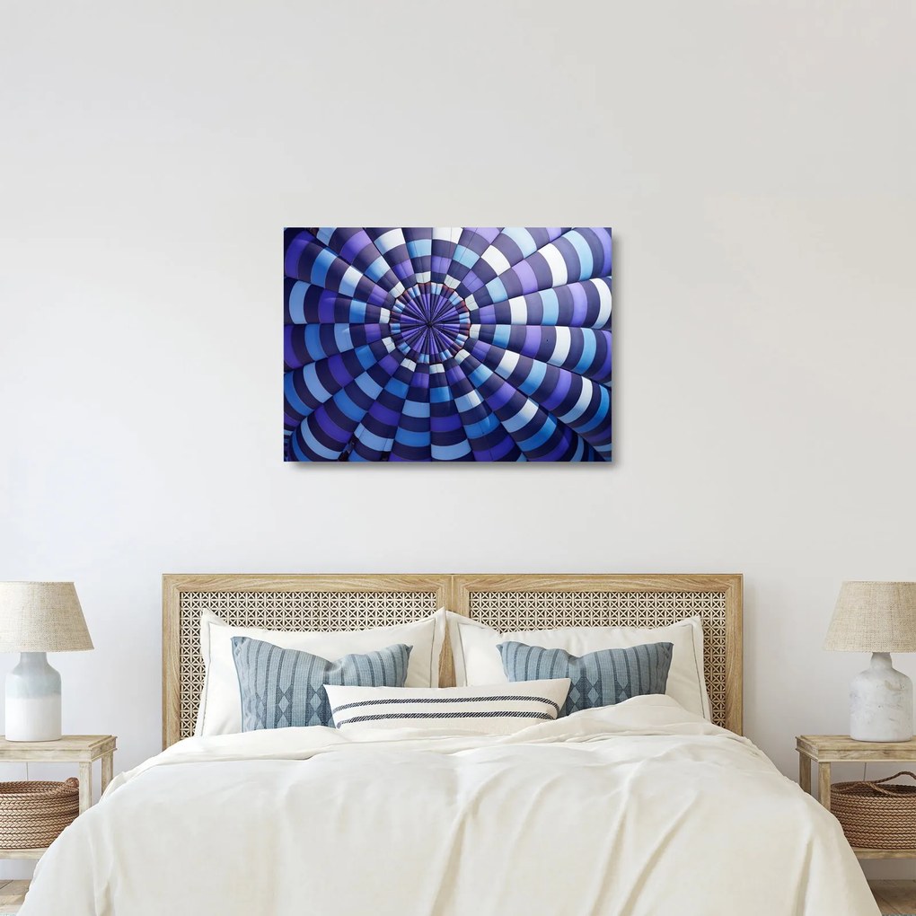 Egy kép a repülő léggömb szerkezetéről (üvegen) (70x50 cm)