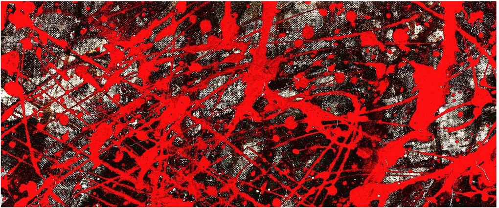 Kép - kifejező absztrakciók (120x50 cm)