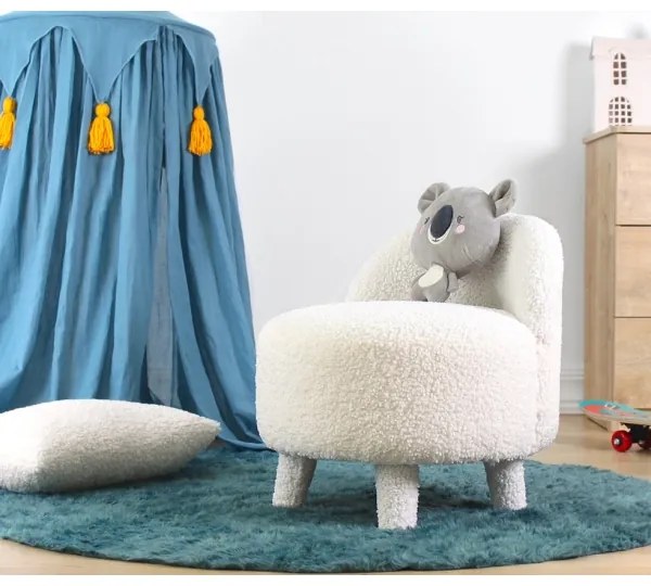 PIXI gyermekfotel, átmérő 46 cm, fehér