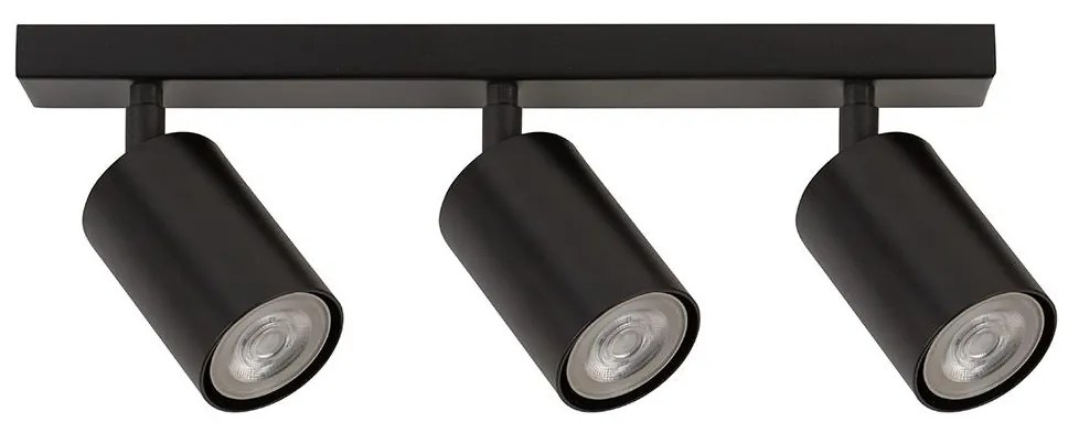 Spotlámpa ZOOM 3xGU10/25W/230V fekete