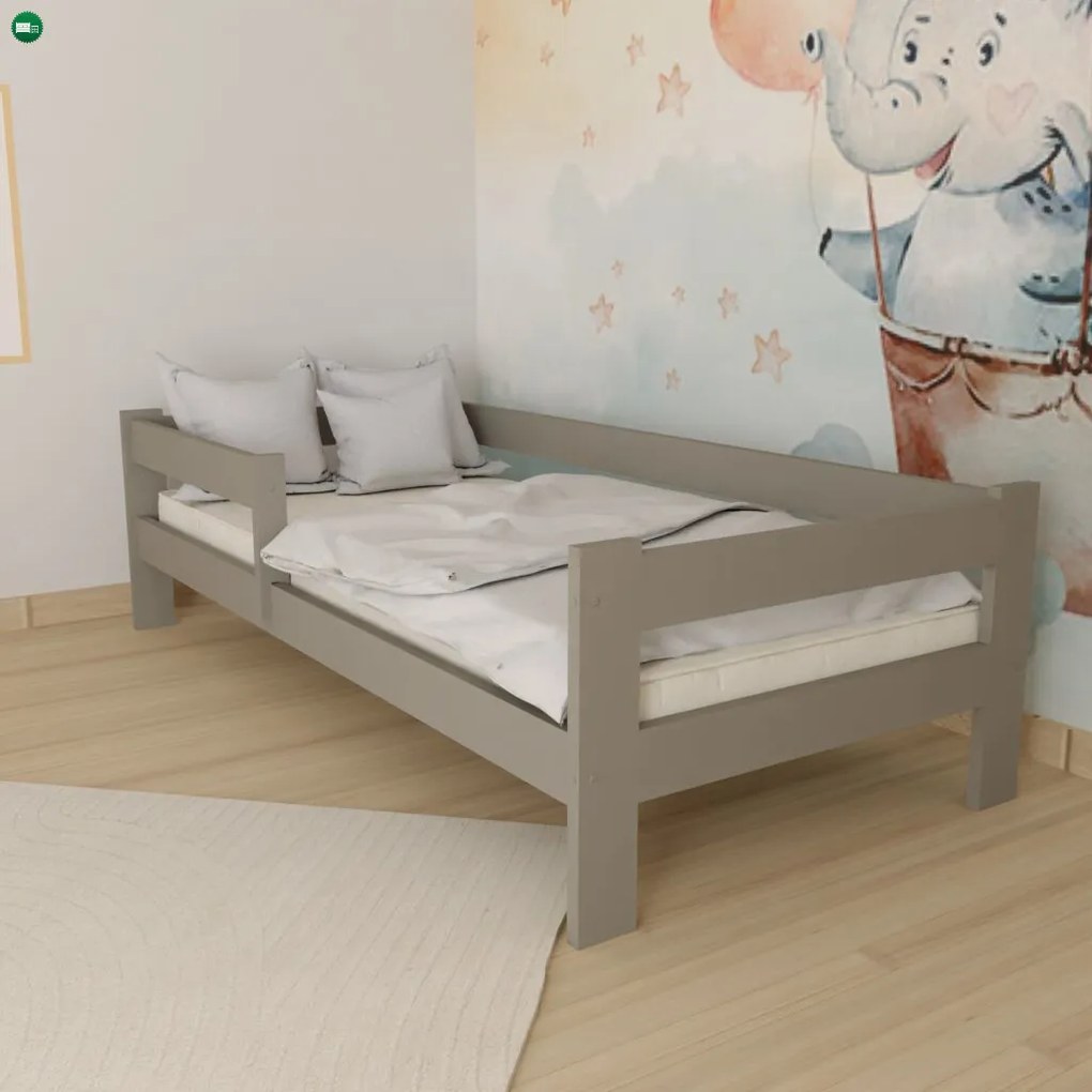Ala fenyő gyerekágy szürke 80x180 + ajándék ágyrács