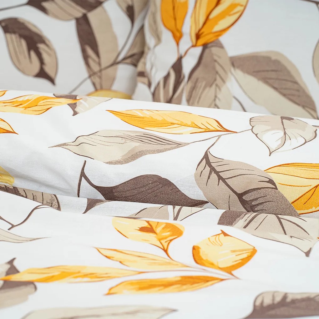 4Home Autumn Leaves pamut ágyneműhuzat, 140 x 200 cm, 70 x 90 cm