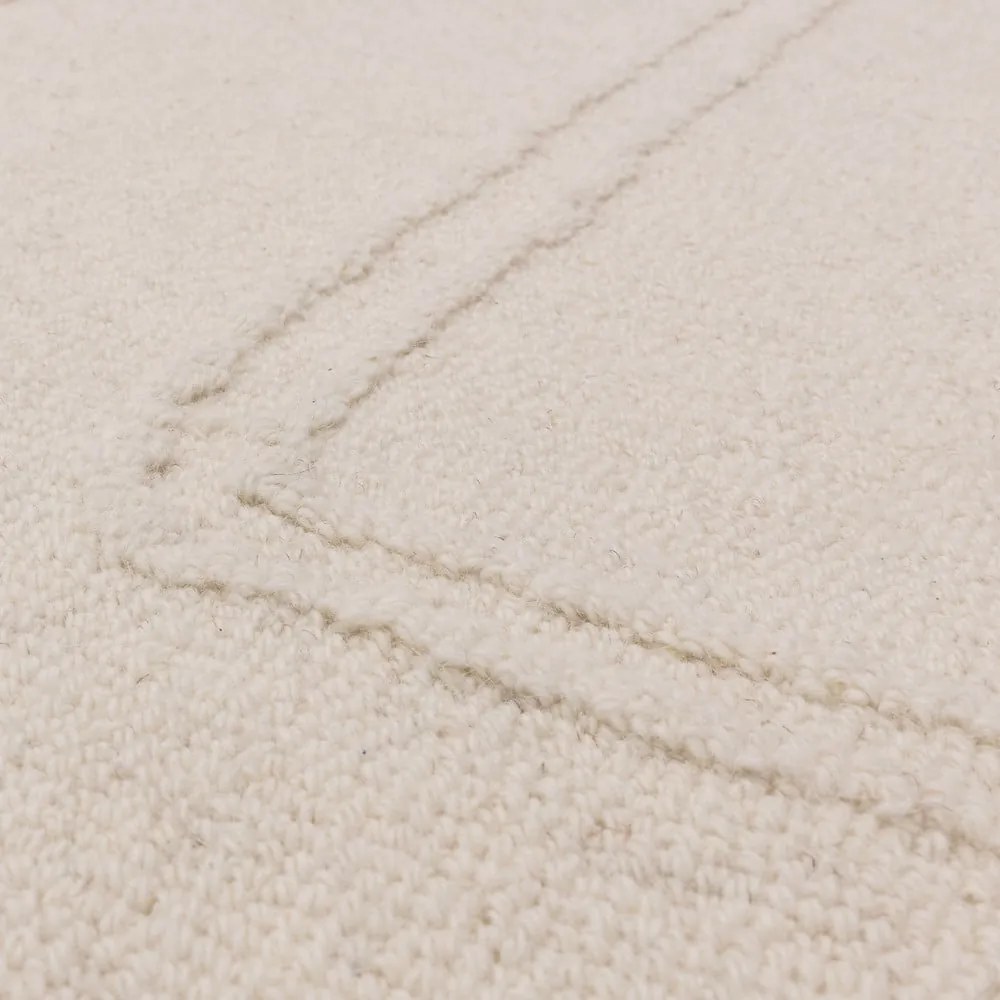 Krémszínű kézi szövésű gyapjú szőnyeg 120x170 cm Ada – Asiatic Carpets