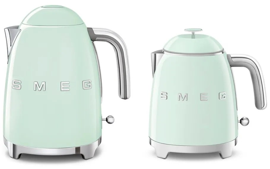Világoszöld rozsdamentes acél vízforraló 800 ml Retro Style – SMEG