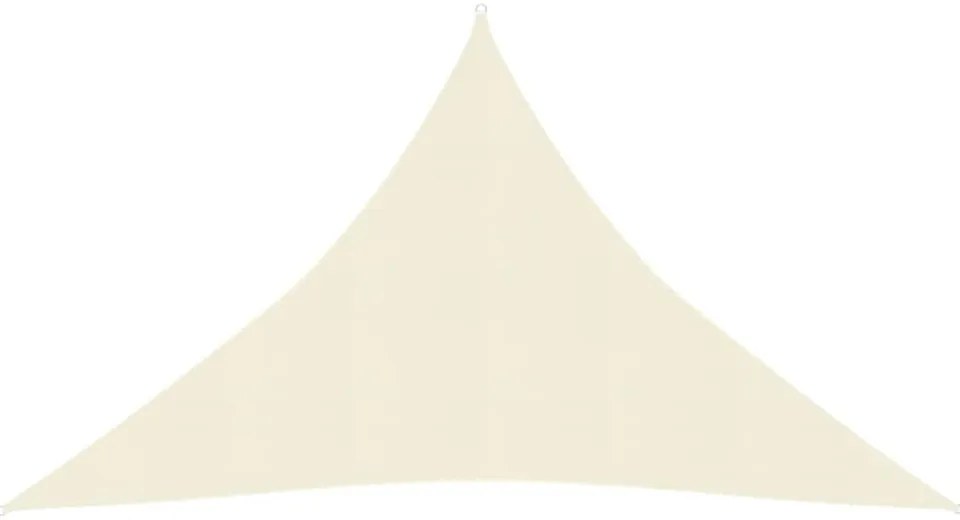 krémszínű HDPE napvitorla 160 g/m² 3 x 3 x 4,2 m