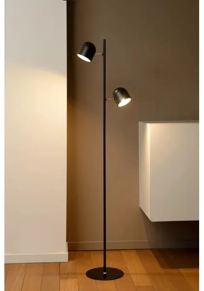 Lucide 03703/10/30 - LED állólámpa SKANSKA-LED 2xLED/5W/230V fekete