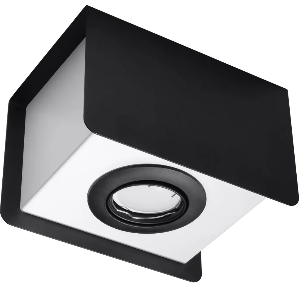 SOLLUX SL-0409 STEREO Kocka Mennyezeti Lámpa Fehér, Fekete GU10 IP20