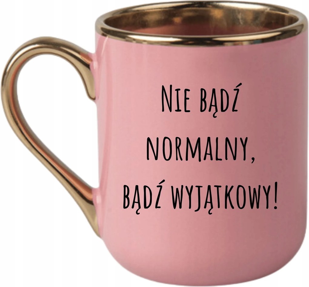 Bögre Elegáns Rózsaszín Arany Rant Vicces Ajándék Ne Légy Normális