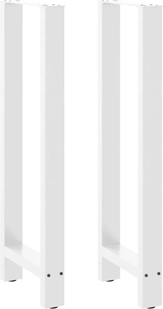 vidaXL 2 db fehér bárasztal láb 50 x (110-111) cm acél