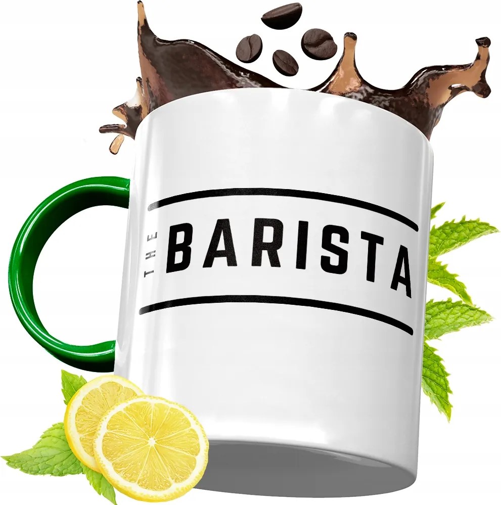 Zöld Bögre Baristáknak Születésnapi Ajándék fényképes nyomtatással