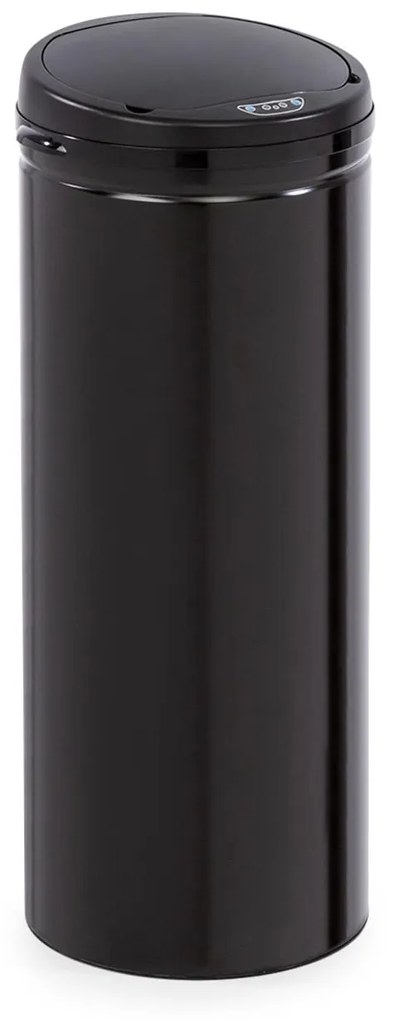 Klarstein Cleanton, szemétkosár, kerek, érzékelő, 50 liter, szemeteszsákkal, ABS, fekete
