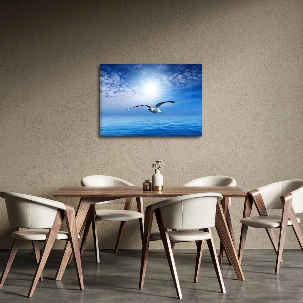 Kép - Sirály a tenger felett (70x50 cm)